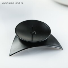 Подсвечник звездочка черный
