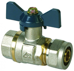 Кран шаровый 16*1/2" ц-г (100шт)