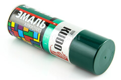 Эмаль аэрозольная темно-зеленая 520мл KUDO