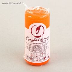 Свеча классическая 4х9 см,оранжевая