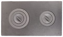 Плита цельная 2-конфор (П2-3) 710*410*10/25мм Иркутск Без ребер