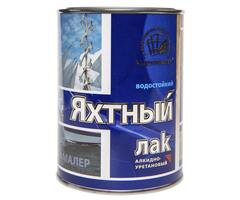 Лак яхтный матовый бесцветный 0,9л Радуга