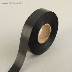 Лента для декора и подарков черная, 2 см х 180 м