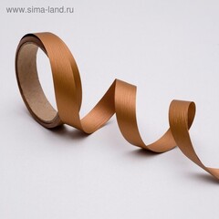 Лента для декора и подарков "Аспидистр", золотой, тиснение, 2 см х 40м   3920945