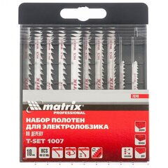 Пилки д/лобзика дерево T-SET1007 10шт