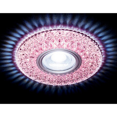 Свет-к AMBRELLA S333 PI/CLD хром/розовый хрусталь  MR16