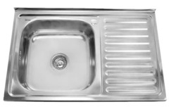 Мойка накладная 800*600  0,6мм правая с сифоном