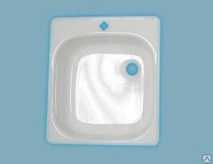 Мойка эмалированная на кронштейнах 50*45 Лысьва