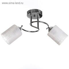 Люстра Каскад 2*60Вт Е27 хром