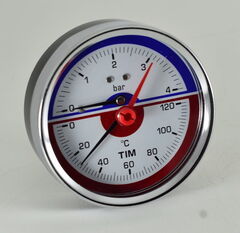 Термоманомет TIM Ду15 осевой ( 0-1,0 МРа)