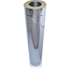 Труба-сэндвич 150/210-1м. (0.8мм) нерж/нерж