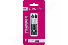 Бита 6мм 2шт Интерскол