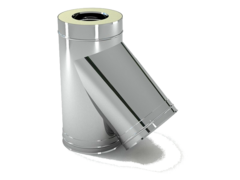 Тройник-сэндвич 150/210*45 (0,8мм) нерж/оцинк