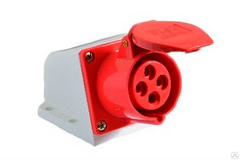 Розетка 3P+E+N 16A 380B на поверхность