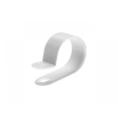 Скоба д/кабеля 9мм белая