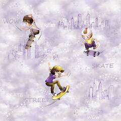 Обои Саратов 01МДД481 Скейт 0,53х10м