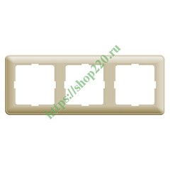 Рамка 3-мест Schneider W59 Бежевая