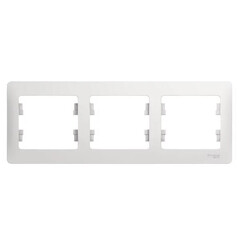 Рамка 3-мест Schneider Glossa Белая