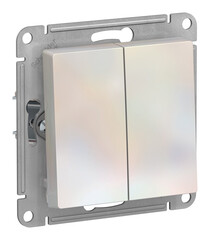 Выключатель 2кл СУ Schneider Жемчуг (под рамку)