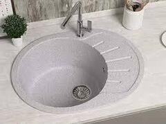 Мойка гранитная "ВИОЛА" 580х460 белая