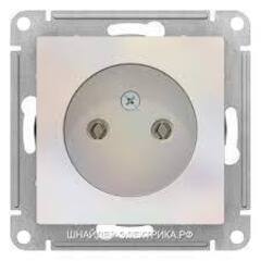 Розетка 1-ая СУ б/з Schneider Жемчуг (под рамку)