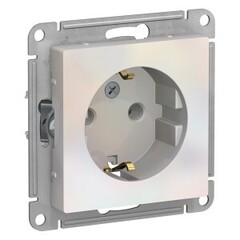 Розетка 1-ая СУ с/з Schneider Жемчуг (под рамку)