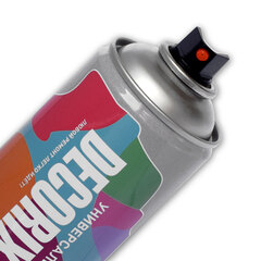 Эмаль акриловая аэрозольная красная Dekorix