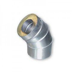 Колено-сэндвич 150/210*45 (0,8мм) нерж/оцинк.