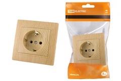 Розетка 1-ая СУ с/з Tdm Сосна