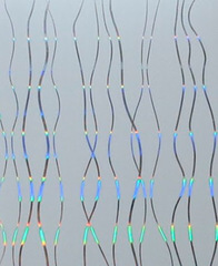 Панель ПВХ Серебряные нити голография 0,25*2,7 м/п 8мм/10