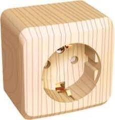 Розетка 1-ая ОУ с/з Олимп Сосна