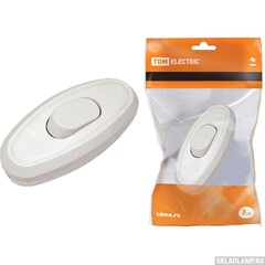 Выключатель на шнур белый