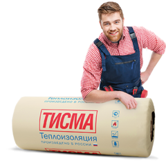 Утеплитель ТИСМА (2х50х600х8300) 19,92м2
