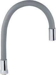 Гусак кухонный гибкий силиконовый серый