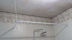 Карниз д/ванной угловой 90х180 белый Iddis