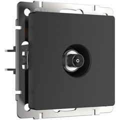 Розетка СУ TV Werkel Черная