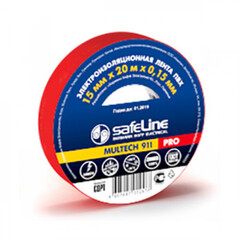 Изолента 19мм /20м красная