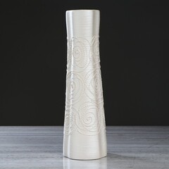 Ваза напольная "Виола" ажур, белая 41см