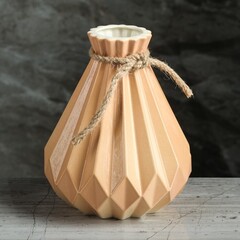 Ваза настольная "Модерн"оранжевая, 18 см