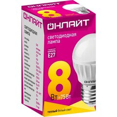 Лампа ОНЛАЙТ 71 626 OLL-G45-8-230-2.7K-E27