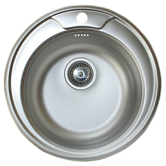 Мойка врезная 510  0,8 мм с сифоном 180 глуб