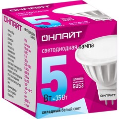 Лампа ОНЛАЙТ 71 638 OLL-MR16-5-230-4K-GU5.3