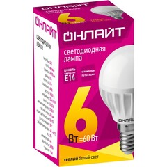 Лампа ОНЛАЙТ 71 643 OLL-G45-6-230-2.7K-E14