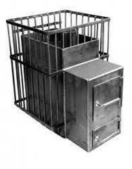 Банная печь под уголь "Астра-тоннель-зольник" 10мм