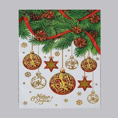 Пакет подарочный "Еловое настроение" с клапаном 37х46/6см 30мкм