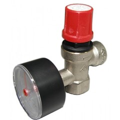 Клапан предохранительный (3 бар) RBM  с манометром