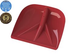 Лопата снеговая БИЙСК бордовая 430*350мм б/ч