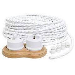 Кабель ретро 3х2,5 белый