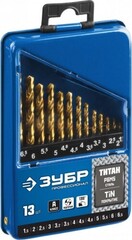 Набор сверл по металлу 13шт ТИТАН Зубр