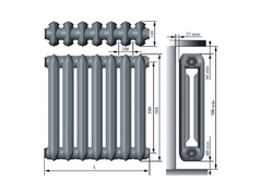 Радиатор МС-140М*500 (Тагил) (0,146 кВт) перед установкой протянуть АКЦИЯ!!!